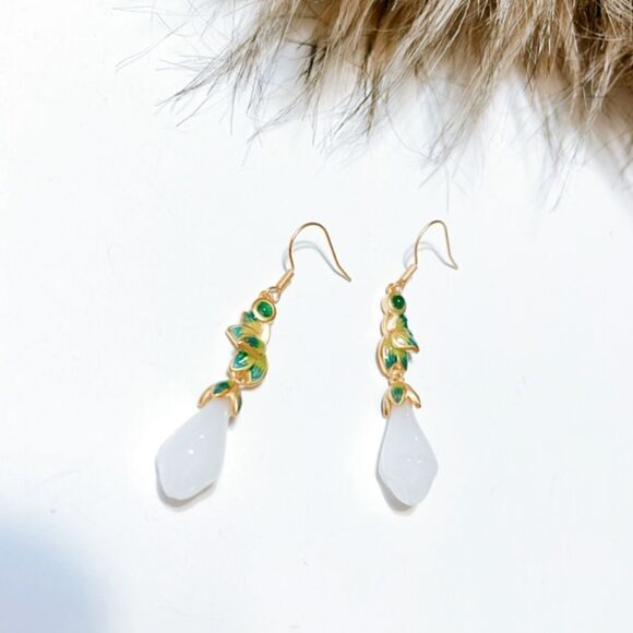 Crystal drop earrings N3 - Picture 5 of 7